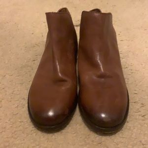 Frye Brown Leather Ankle Boots